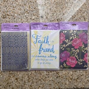 Set of 3 Expressive Note Cards with Colorful Designs- 20 Cards